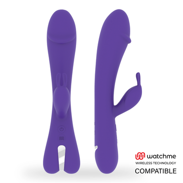 Vibratore con doppio stimolo, 10 modalità, silicone waterproof